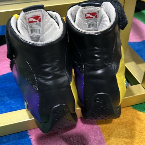 Used shoes for women yellow and purple custom made pairs coloured different - Picture 5 of 8